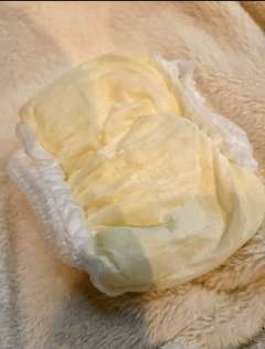 今日はお家に1人なので朝からずっとおむつで過ごしてます！ ↓2回