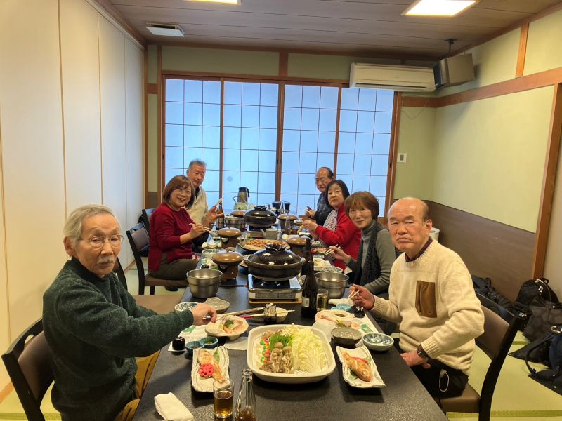 1/30心配された雪での運転取りやめもなく無事にカニ日帰り旅行は