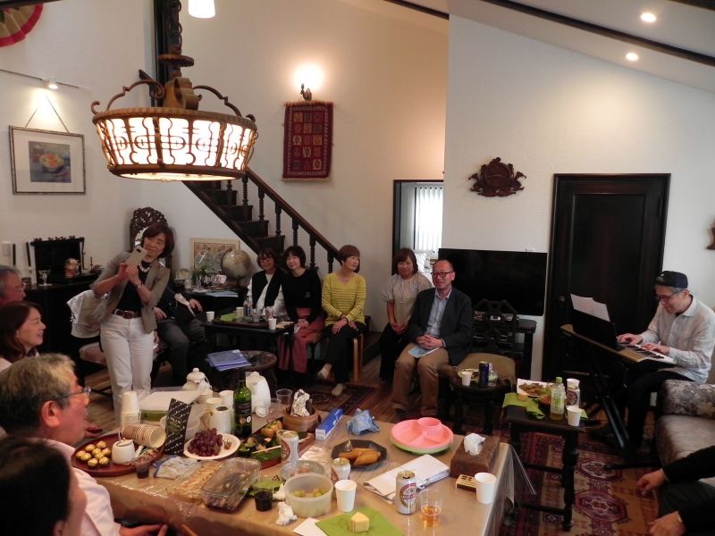 5月６日柳原邸ホームパーティ  コーラス会員の柳原さんの浜寺のご