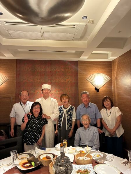 7/1　中華ランチ  新免ご夫妻、澤井さん、妻の親友の角田さんと