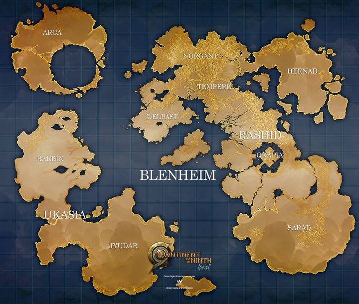 ブレンハイムの世界地図