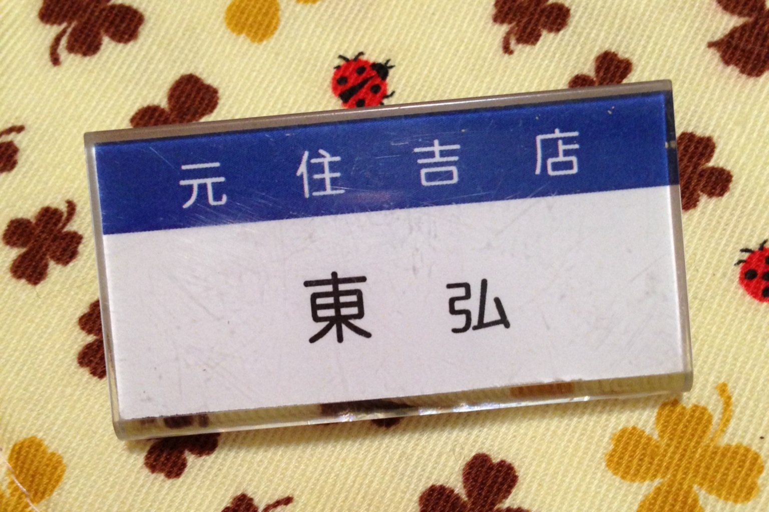 ひがし ひろし です  昨日 水産に行ったら 私の相棒が居なかっ