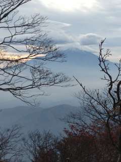 登山途中からの富士山。