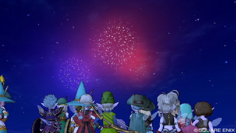やっぱり夜空に花火がキレイ！