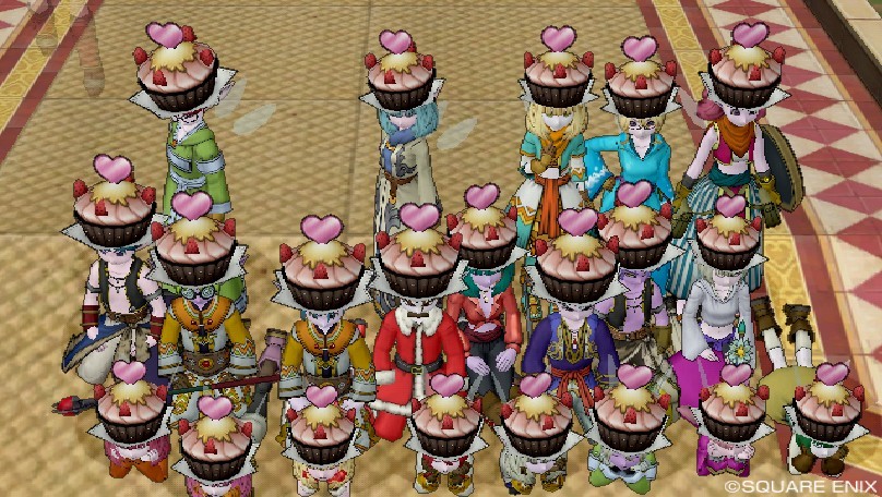 チョコハット見えるように上からパシャ！