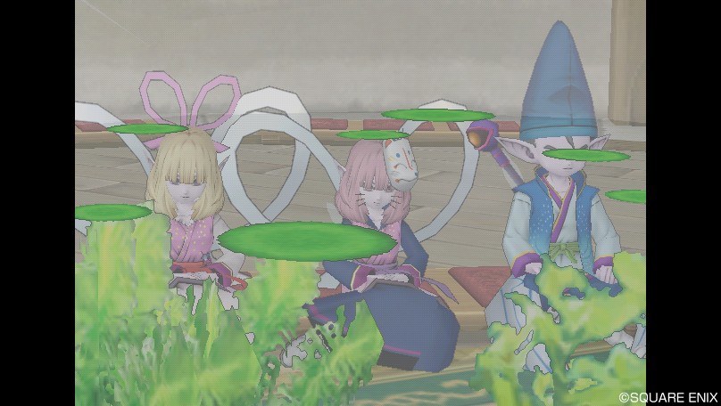 幻想的に目隠し