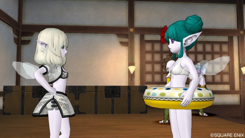 景品受け渡しも夏らしく！