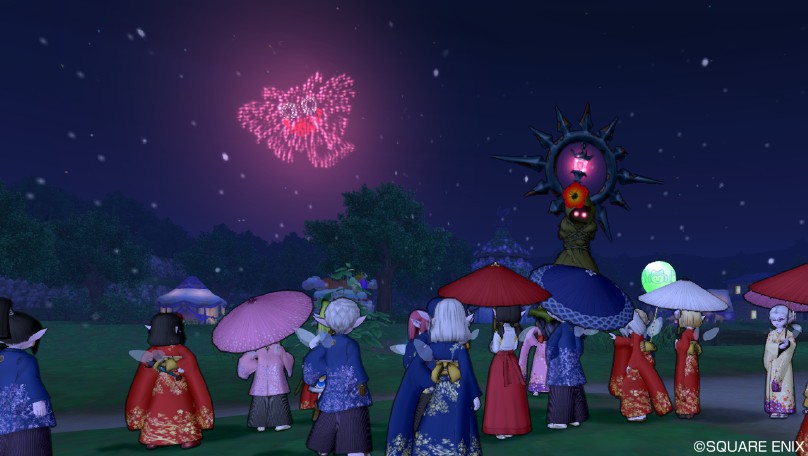 ２３：４５……夜になった所で打ち上げ花火の練習。