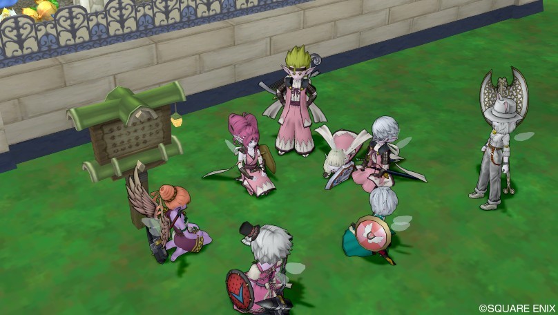 8人集まり4人4人でPT組！