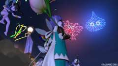 花火やエル子を打ち上げてお祝い！