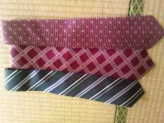 ネクタイ すべて絹100の日本製  FAIRFAX3点  上はハ