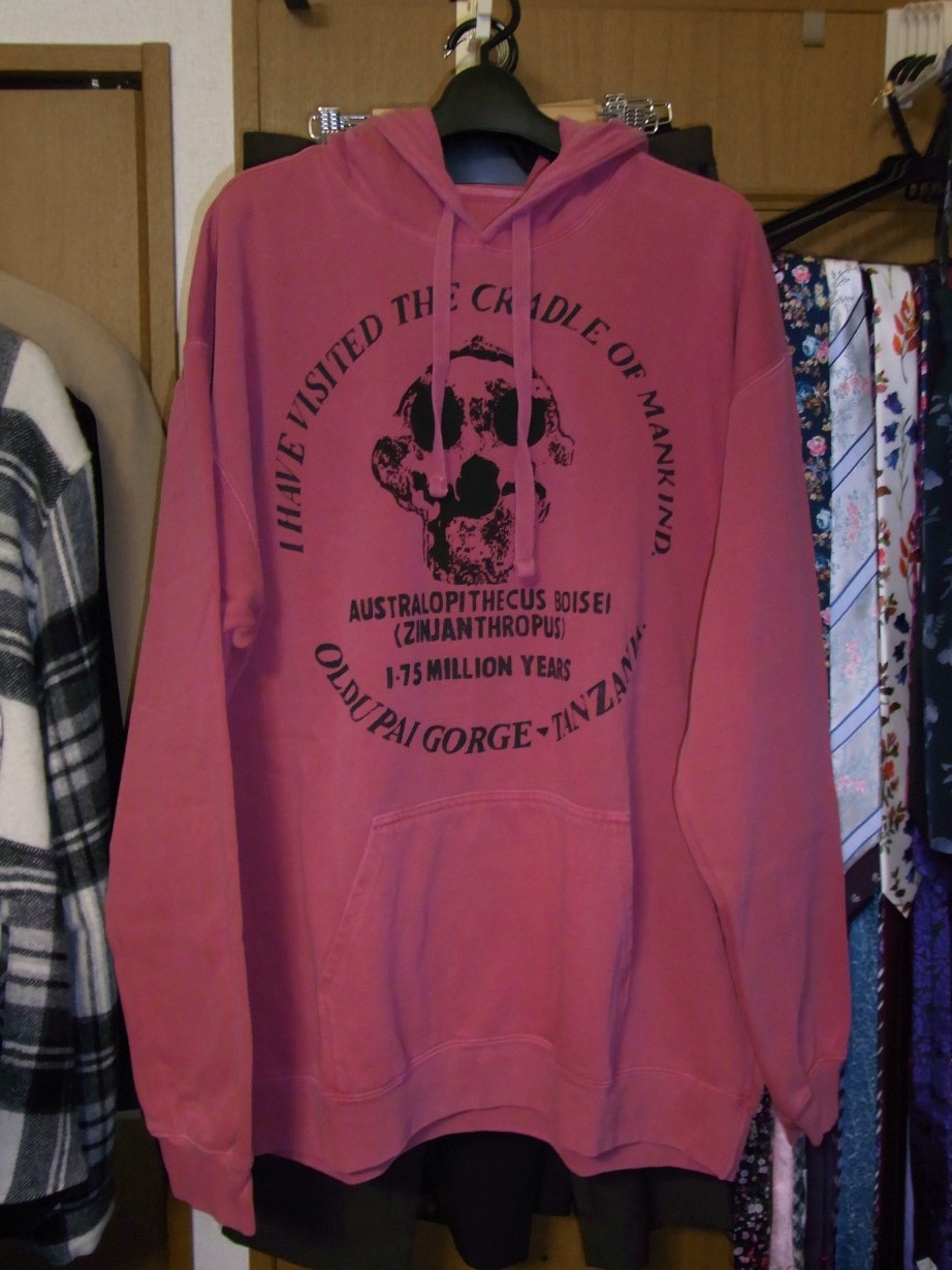 ESSAYのパーカー。もともとパーカーは嫌いだし、デザインも最悪