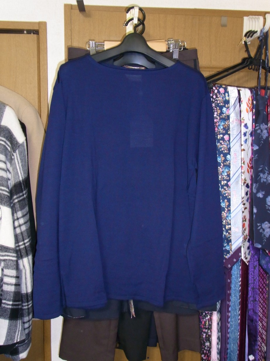 UNIVERSAL PRODUCTのセーター。色はいいが、薄くて