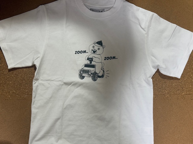 × FREDYMAC アル中のクマの白いTシャツ 2750円  