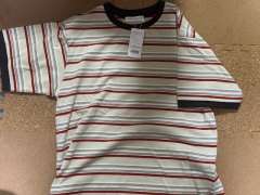 ◯ FREDY&GLOSTER ベージュと赤のボーダーT