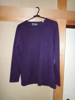△　紫クルーネックセーター　HOLLYWOOD RANCH MA