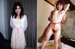 着衣と脱衣の「早苗」さん。