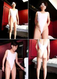 エロレオタードを着た「満子」さん。