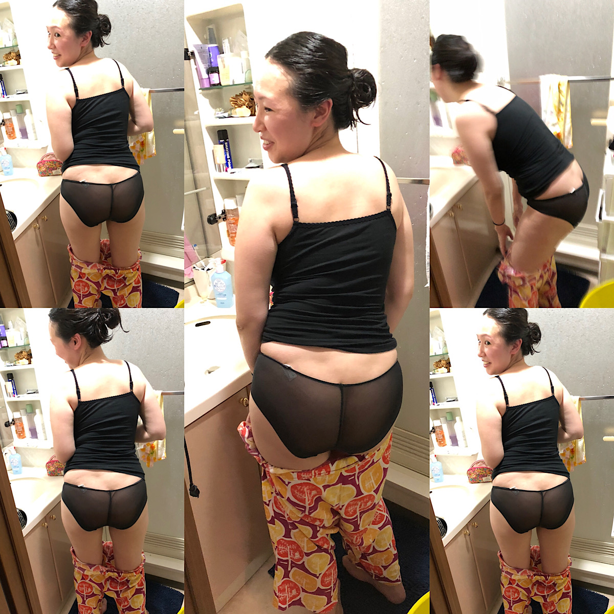 でっけぇケツだなおい ゆかのケツ叩かせろマゾ夫  そんでもっと画