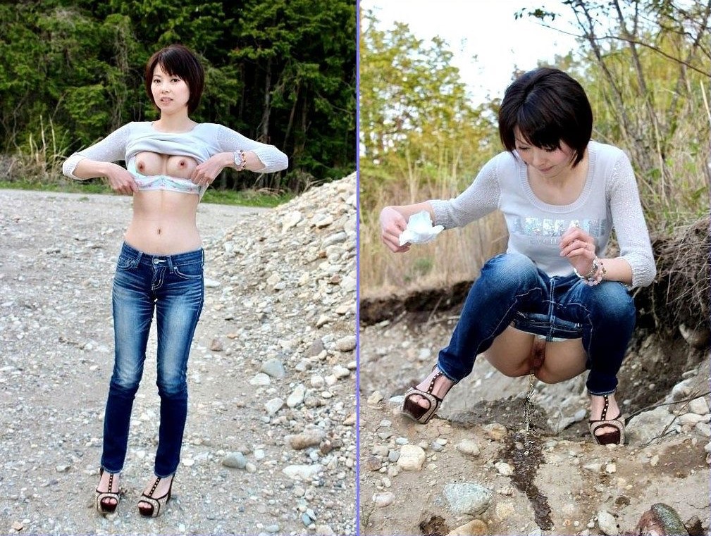 放尿するレイコさん