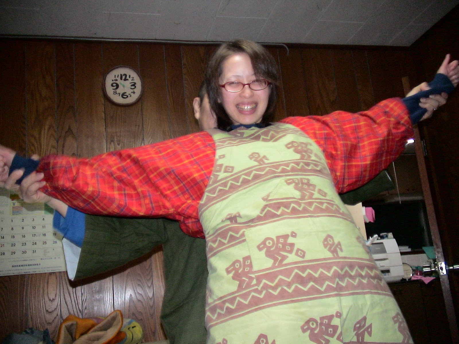 メガネをかけた「久美子」さん。