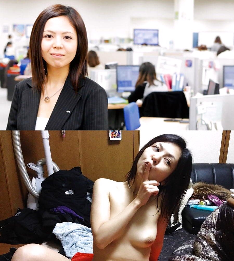 職場の京子さんと家でくつろぐ京子さん。