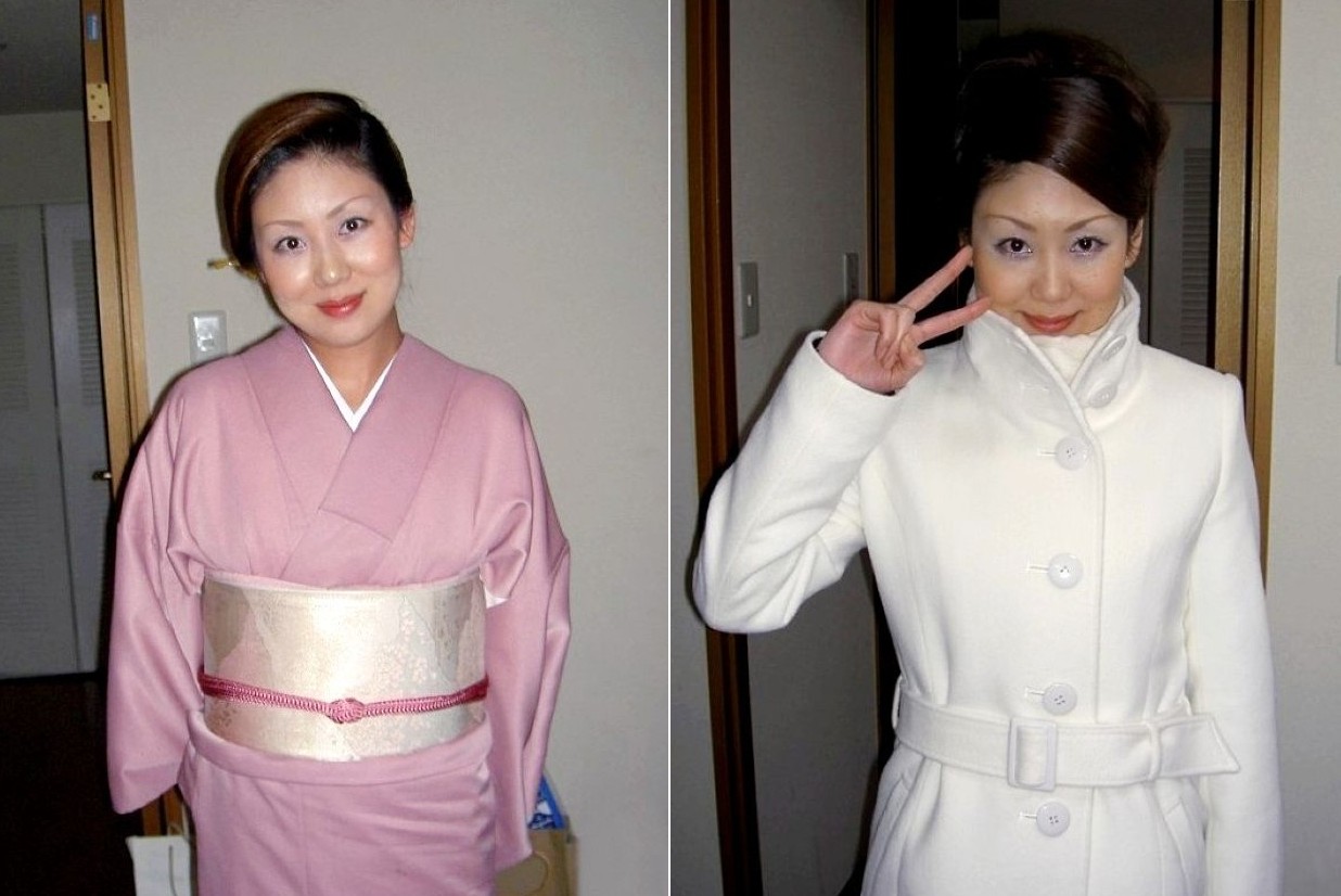 私服姿の「祥子」さん。