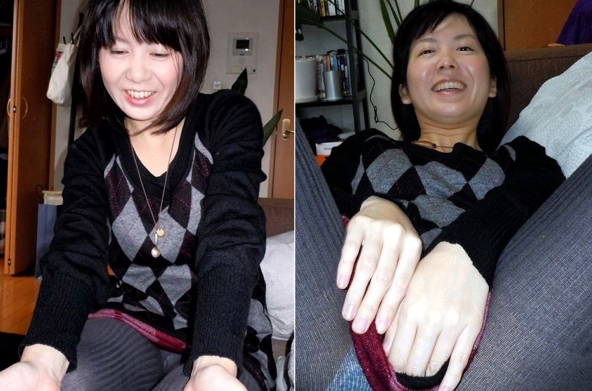 黒いタイツが卑猥感漂う「絵美」さん。