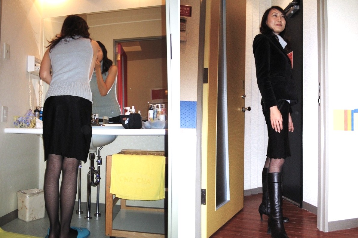 私服姿の「chiyo」さん。