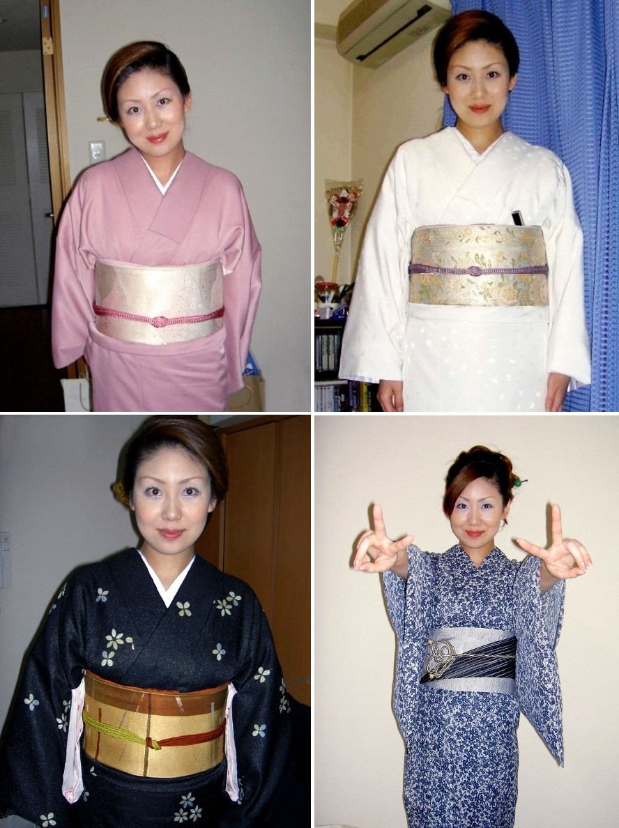 着物姿の「祥子」さん。