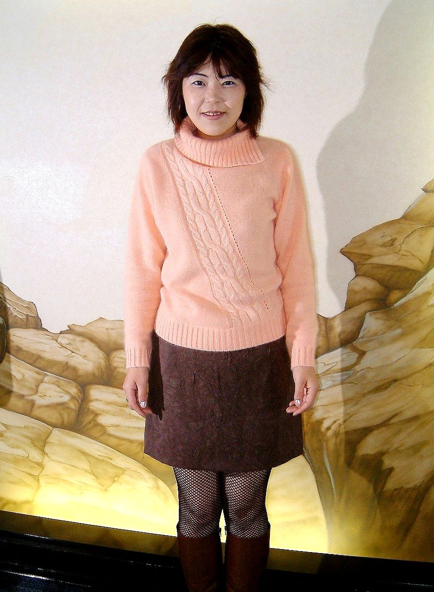 普段着姿の「まゆみ」さん。