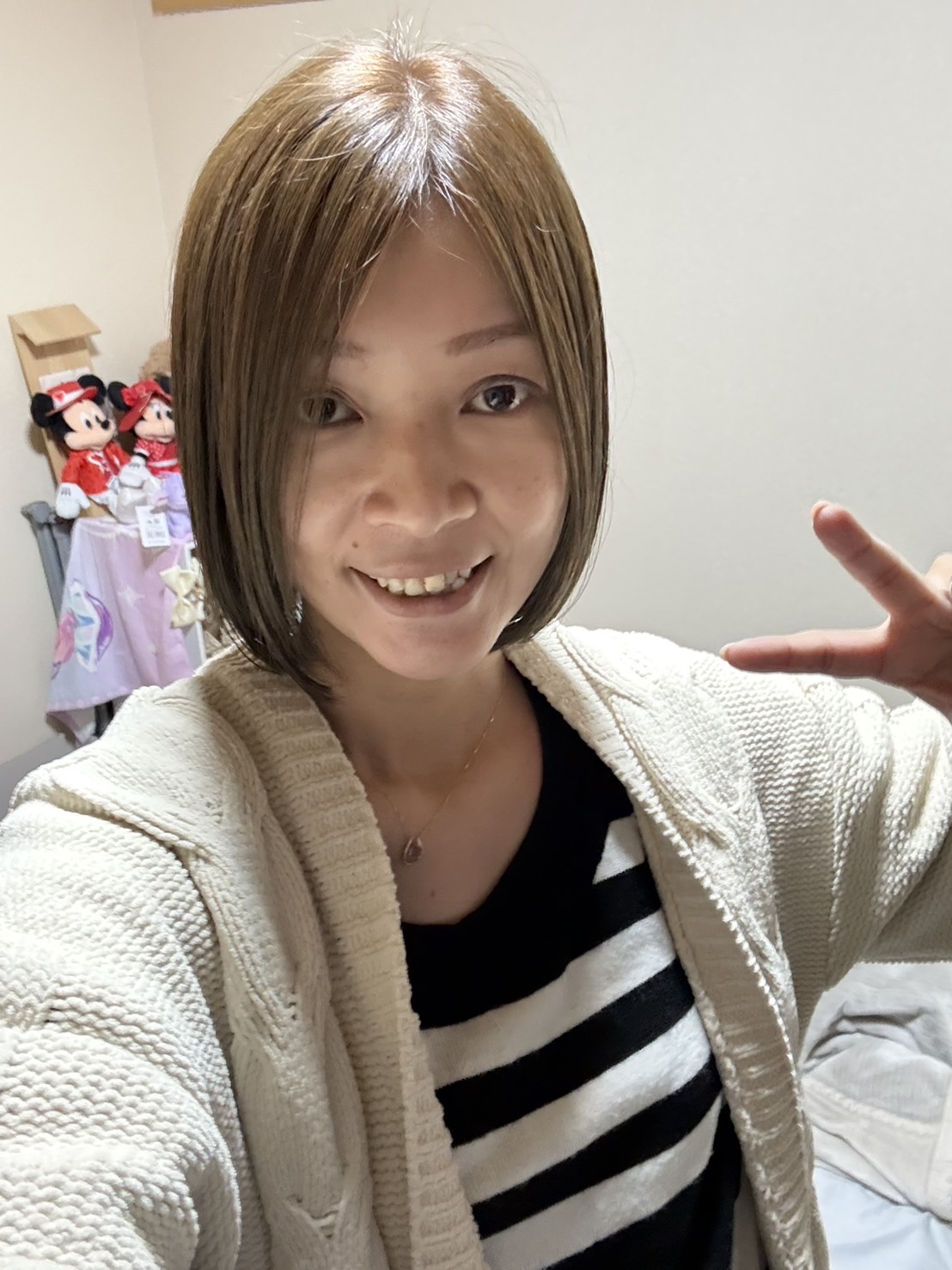 ショートにした彼女