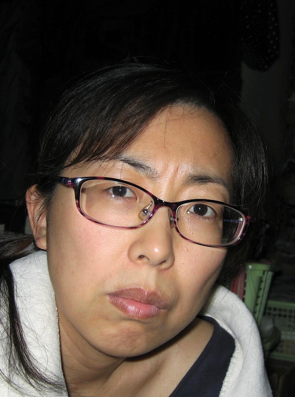 お気に入りの1枚です。 眉間にシワを作り感じているように見える 