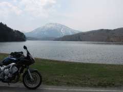 野尻湖と黒姫山。 野尻湖がここまで景色いいとは期待以上だった。 