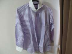 Yシャツ（紫ストライプ）11950円△ 仕事にはちょい派手だな。