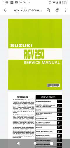 RGV250のサービスマニュアル、オクで探しても１万円越えるくら