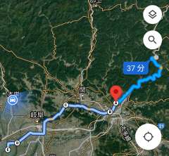 復路１ 関バイパス→長良川左岸  全長81km