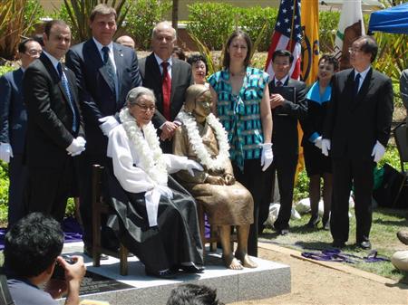 　米国カリフォルニア州南部のグレンデール市に慰安婦像が設置されて
