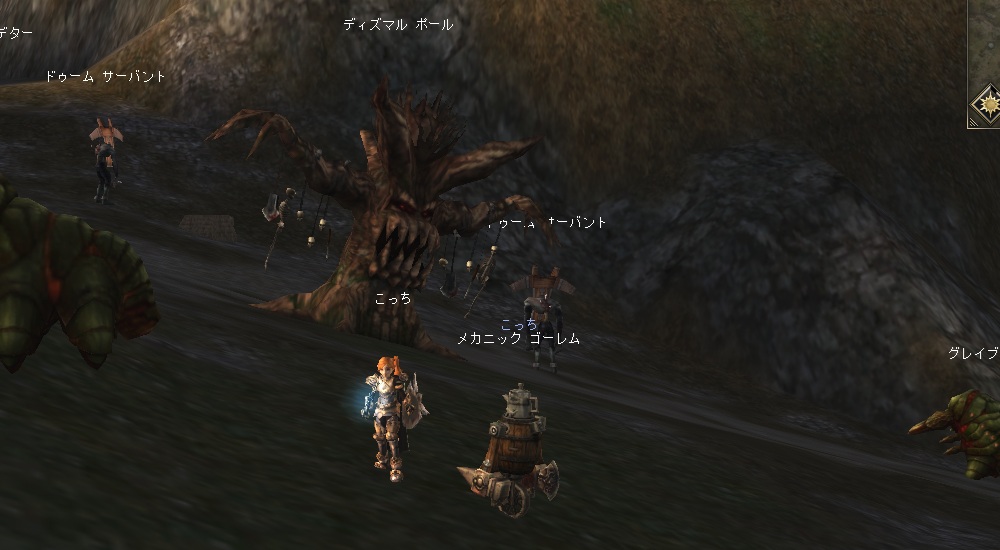 レベル５３になった ここは懐かしの「虐殺の大地」 ソロ狩場らしく