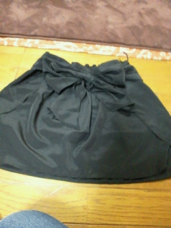 黒のリボン付きスカート　◎