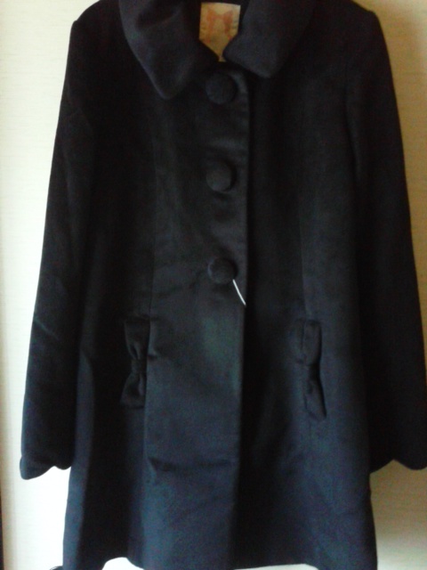 コート。 これは固定っぽい  黒…最近買っちゃったよ… 黒だから