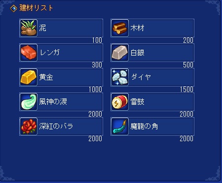 建材一覧