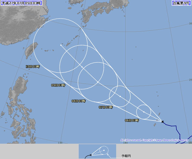 台風９号情報、http://www.jma.go.jp/jp/t