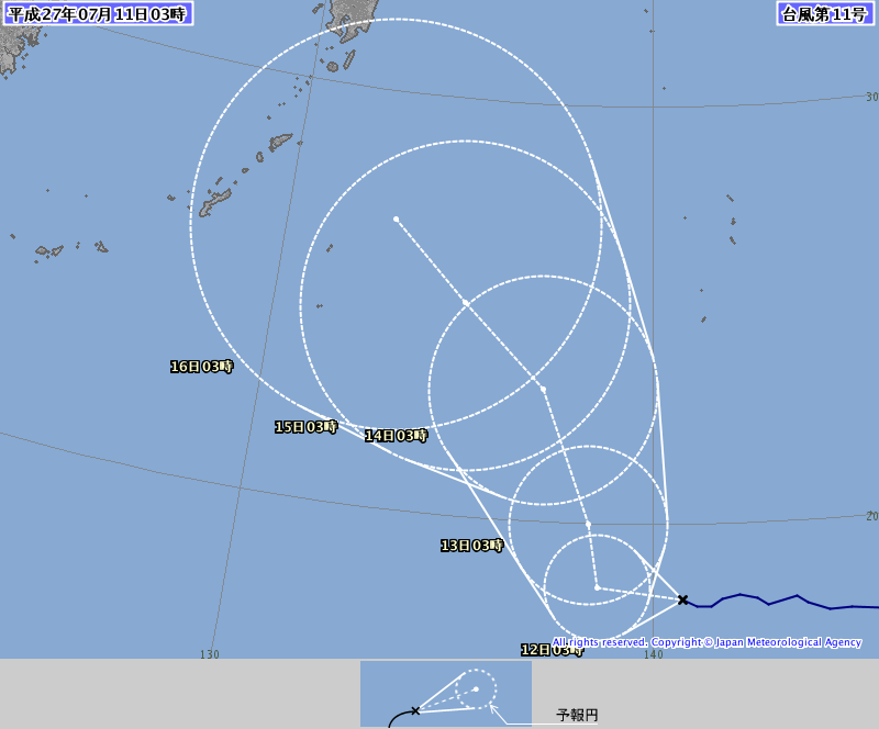 台風１１号情報、http://www.jma.go.jp/jp/