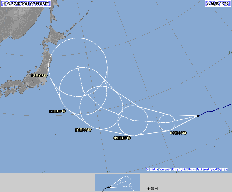 台風１７号情報、http://www.jma.go.jp/jp/