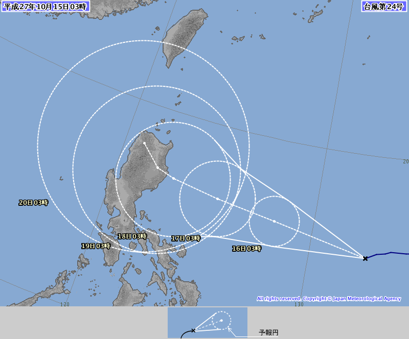 台風２４号情報、http://www.jma.go.jp/jp/