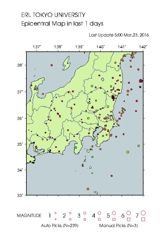 参考： ＮＨＫ地震情報、http://www3.nhk.or.j