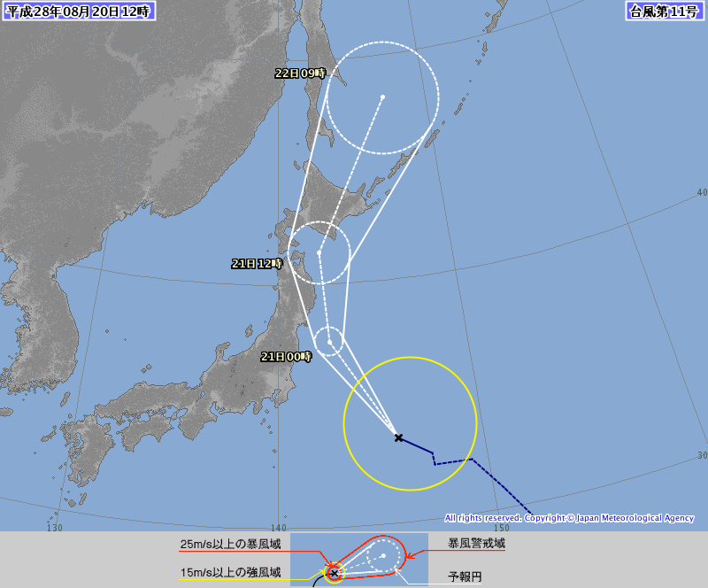 ９時、日本の東の海上の熱帯低気圧が発達して台風１１号が発生しまし