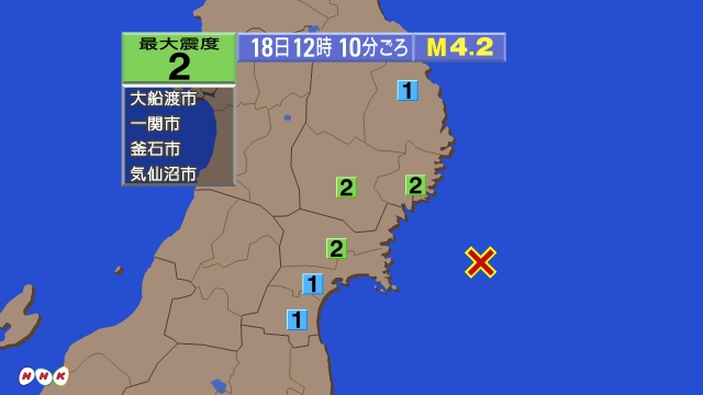 ＵＳＧＳ、11時59分21秒　Ｍ６．６　アセンシオン島北方沖 南