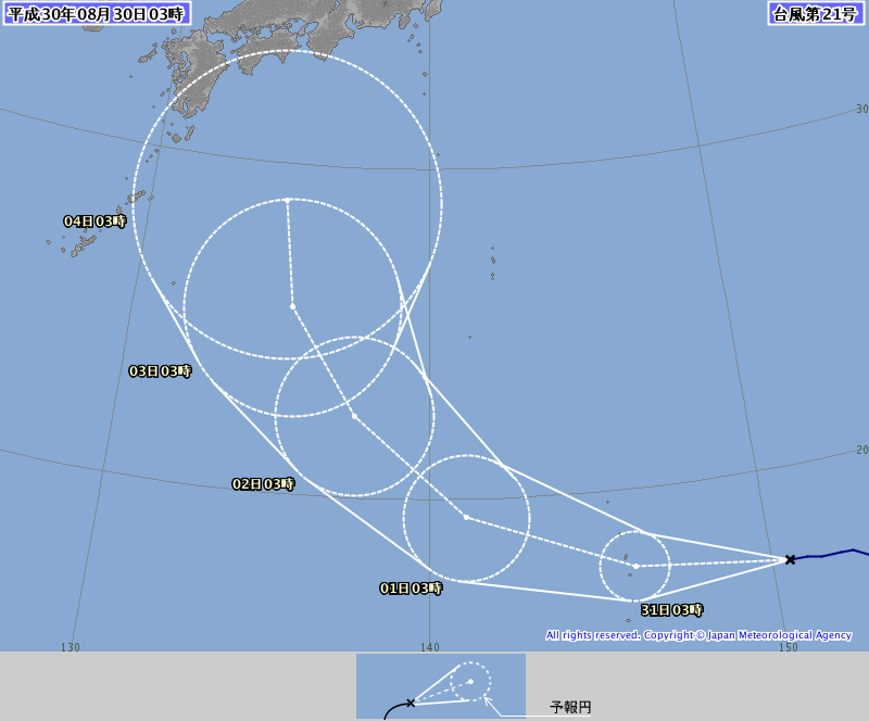 台風２１号情報、http://www.jma.go.jp/jp/